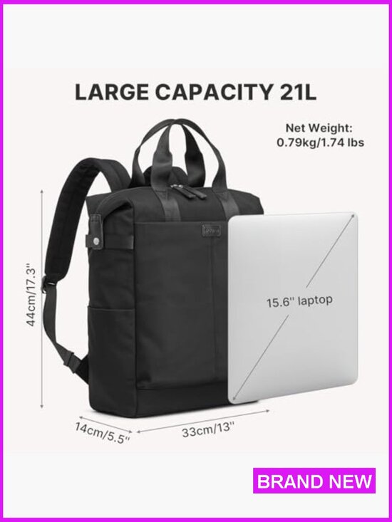 16 Inch Laptop Backpack Large Capacity Work Travel College
